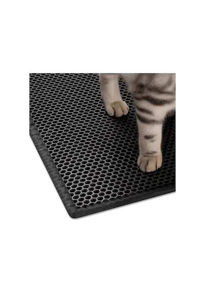 Cateva Elekli Kedi Kumu Paspası Büyük Boy Çift Taraflı Su Geçirmez 115 x 72 CM
