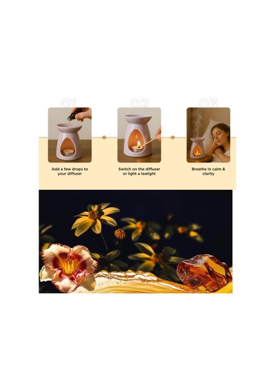 Mystica Amber Esansiyel Yağı Diffuser Oil Buhurdan Yağı 20ml Aromatik Esansiyel