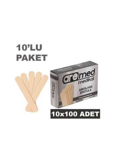 Aremed Abeslang Spatula 100'lü 10 Paket