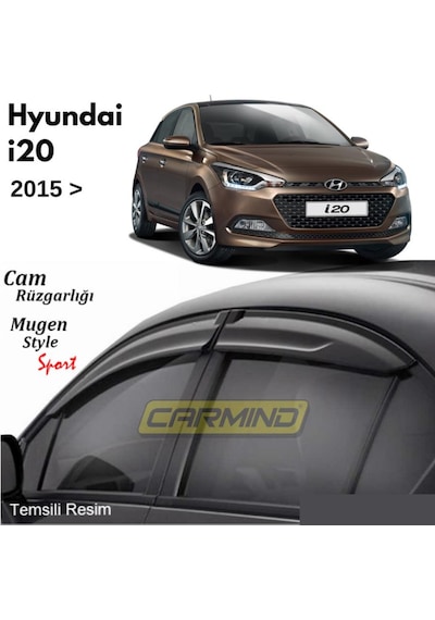 Hyundai I20 Mugen Cam Rüzgarlığı 2015-2019
