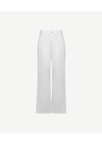 Yargıcı Düz Yüksek Bel Pantolon 26ykpn3061x 002 Beyaz