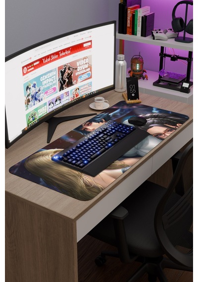 Devil May Cry Kaymaz Dikişli Kauçuk Oyuncu Mousepad V2 - 90x40 Xxl Gaming Mouse Pad Fare Altlığı