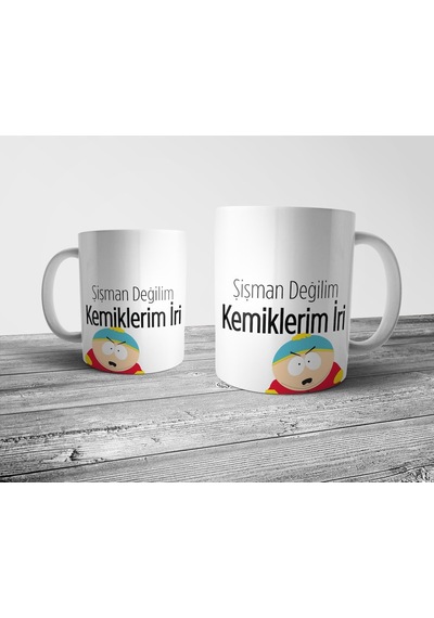 Pixxa Şişman Değilim, Kemiklerim İri Kupa Bardak Model 1