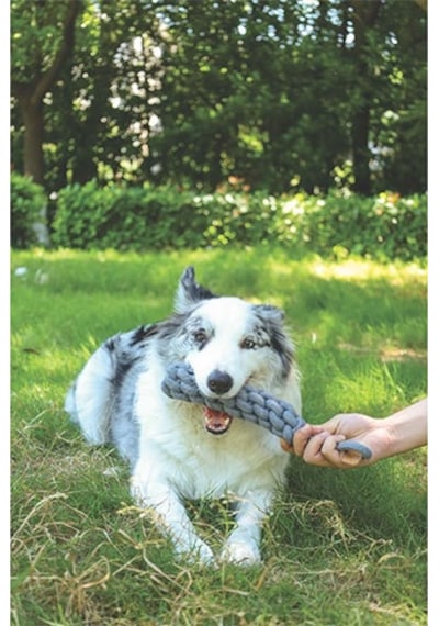 M-pets Örgü Köpek Oyuncağı Gri 34 Cm 244-50040.01