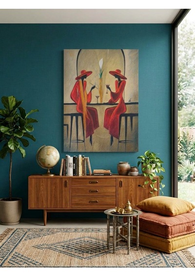 Tablo 60x90 Cm Büyük Boy Kafe Ve Salon Hediyelik Duvar Aksesuarı Antik Beyaz