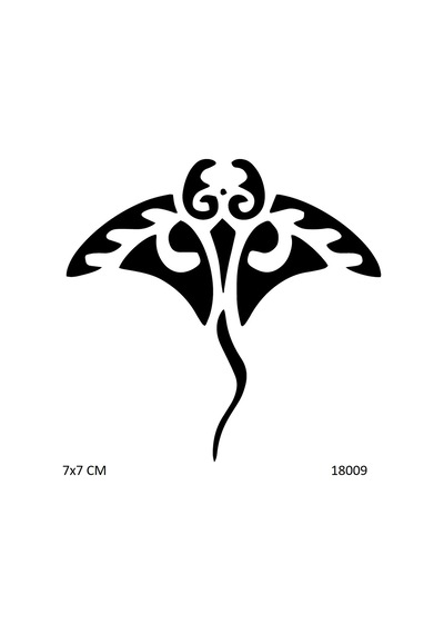 Airbrush Tattoo Vatoz Yapışkanlı Stencil Süsleme Ve Boyama Kalıbı