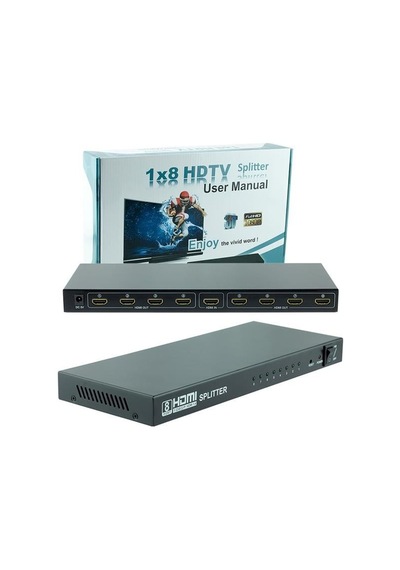 Ayt Powermaster Pm-14218 1 Girişli 8 Çıkışlı Port Dağıtıcı Splitter Çoklayıcı Çoğaltıcı