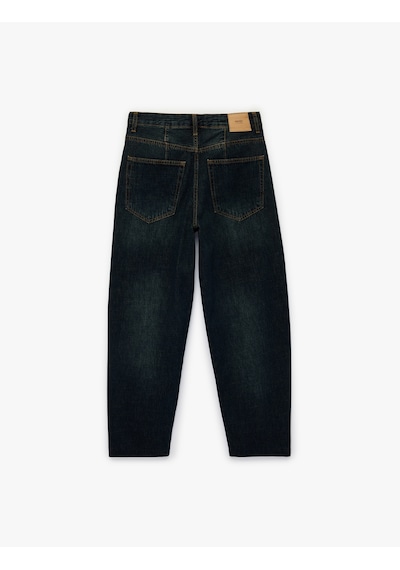 Koton Pamuklu Düğmeli Cepli Normal Bel Düz Paça Denim Pantolon - Tapered Fit Jean Green Cast 6sal40194md Yeşil Koton Pamuklu Düğmeli Cepli Normal Bel Düz Paça Denim Pantolon - Tapered Fit Jean Green Cast 6sal40194md Yeşil