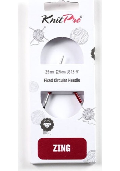 Knitpro Fixed Circular Knitting Needles 22.5cm 2.50mm 47082