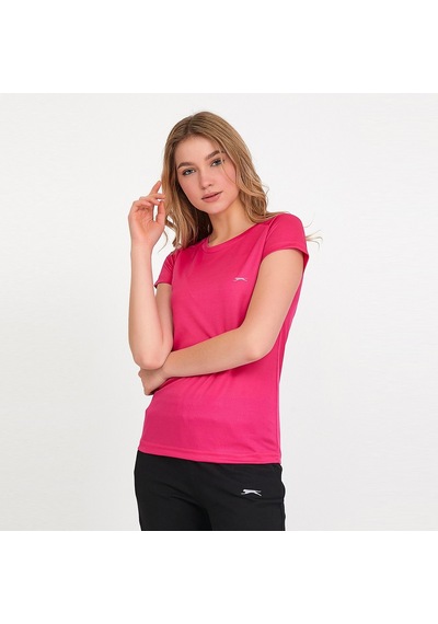 Slazenger RELAX IN Kadın Slim Fit Fuşya Tişört