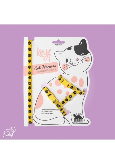 Keyf Ayarlanabilir Kedi Vücut Tasmasi
