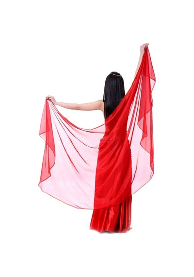 Kaftan Collection Dansöz Oryantal Şalı Kırmızı Kırmızı