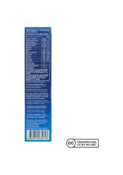 Nutraxin Kids Multivitamin Mineral 150 Ml Tutti Frutti