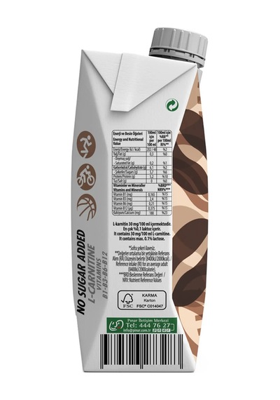 Kahveli Protein Süt 500 Ml X 12 Adet