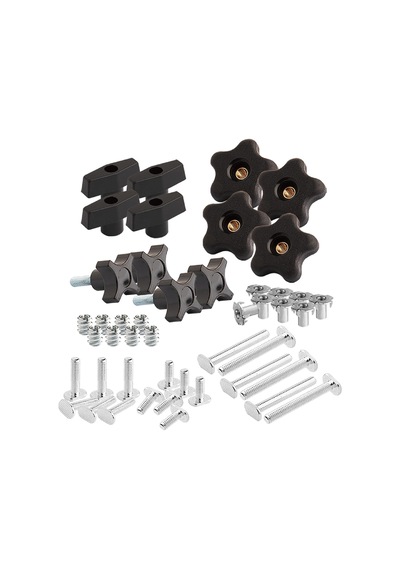 Powertec 71173 Düzenek Ve Sabitleme T-track Donanım Kiti, Düğmeli