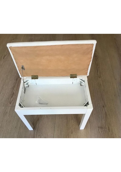 Cremonia Ptcwhl Piyano Taburesi 70 Cm - Beyaz