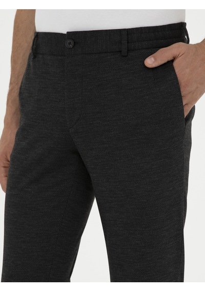 Cacharel Siyah Slim Fit Yün Karışımlı Pantolon Cacharel Siyah Slim Fit Yün Karışımlı Pantolon