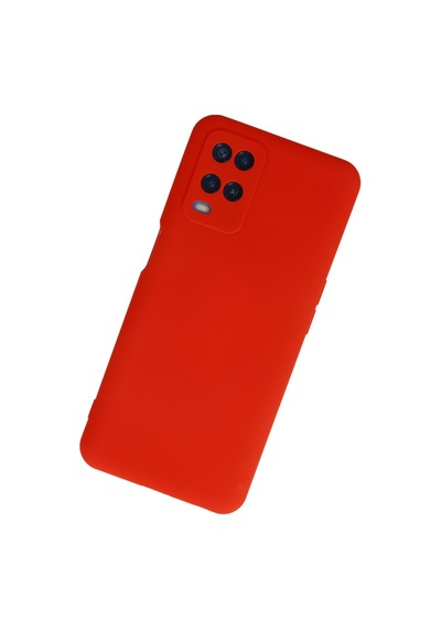 Oppo A54 4g Uyumlu Kılıf Nano İçi Kadife Silikon - Kırmızı