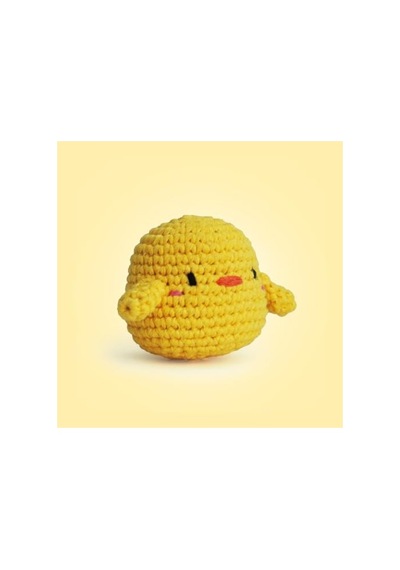 Amigurumi Tığ Kiti İle Mini Civciv Örgü Seti, Eğlenceli Hobi 000 Açık Krem