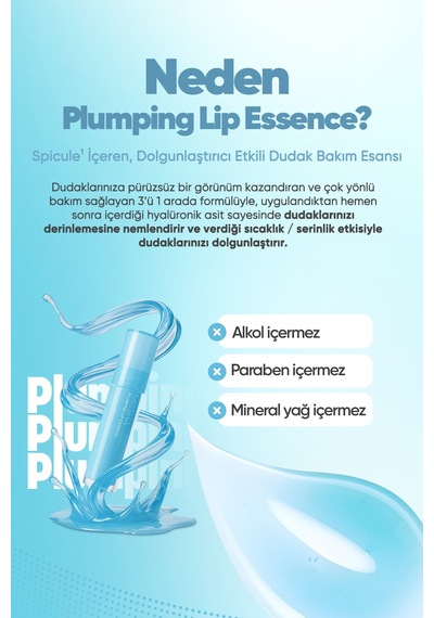 Dolgunlaştırıcı Etkili Dudak Bakım Esansı Plumping Lip Essence No.2 Cool No.2 Cool