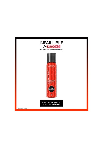 L'oréal Paris Infaillible 3-second Makyaj Sabitleme Spreyi 150 Ml Profesyonel Etki