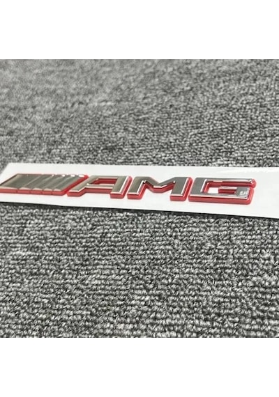 Özel Tasarım Krom Kırmızı Amg Bagaj Yazısı Mercedes Slk