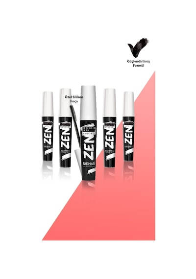 Zen Extension Lash Belirgin Ve Hacim Etkili Maskara Ultra Siyah- 5 Adet Diğer