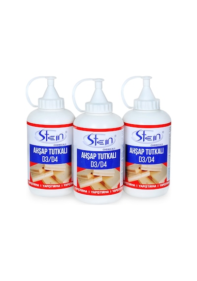 Stein D3 - D4 Şeffaf Süper Güçlü Ahşap Tutkalı 550 G x 9 Adet Stein D3 - D4 Şeffaf Süper Güçlü Ahşap Tutkalı 550 G x 9 Adet