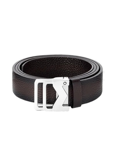 Montblanc M Tokalı Sfumato Kahverengi 35 Mm Deri Kemer 131180
