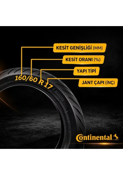 Continental Twist 130/70 R13 63q Ön Motosiklet Lastiği