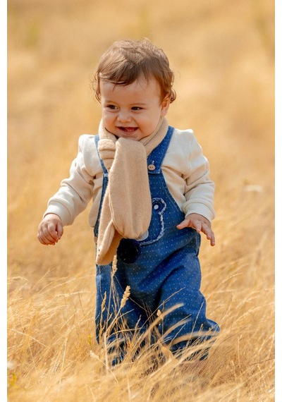 Miniğimin Cicileri Minigimin Cicileri Ayıcık Nakışlı Denim Salopet 3'lü Erkek Bebek Takım - Mavi Miniğimin Cicileri Minigimin Cicileri Ayıcık Nakışlı Denim Salopet 3'lü Erkek Bebek Takım - Mavi
