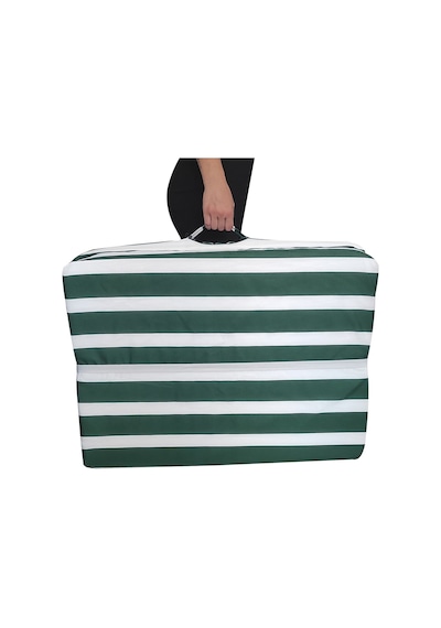 Viphomeconcept Katlanır Yer Yatağı Sünger Yatak Yeşil Beyaz 80X180 Cm-7 Cm