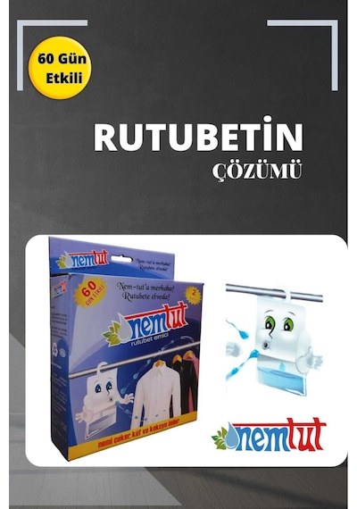 Nem Alıcı Rutubet Giderici Koku Giderici Küf Ve Korozyon Önleyici 1 Kg 1 Kutu 2 Paket