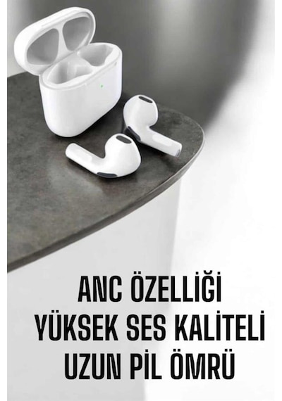 Yeni Nesil Pro Bluetooth Kulaklık Uzun Pil Ömrü Beyaz -