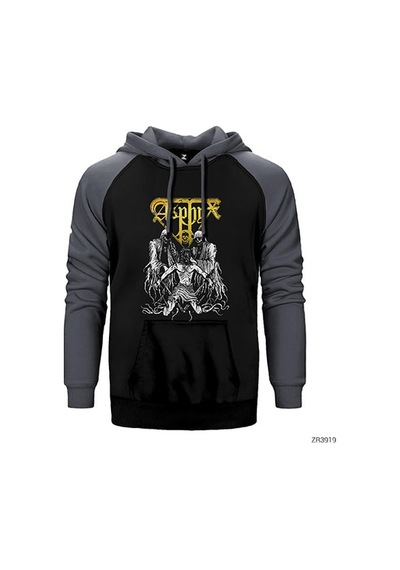 Asphyx Gri Renk Reglan Kol Sweatshirt / Hoodie