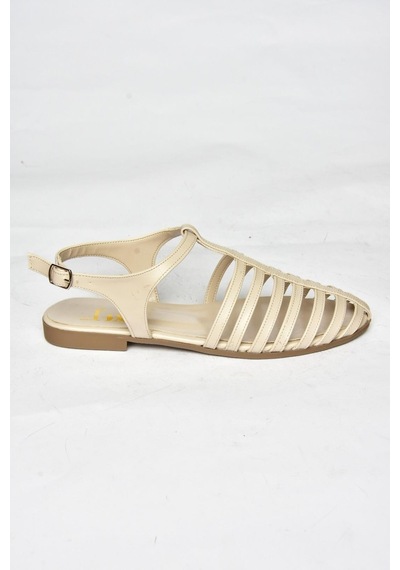 Fox Shoes S314960109 Bej Kadın Sandalet Bej