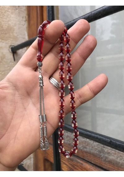 Sultan Telkari Sürmeli Model Toz Kehribar Tesbih