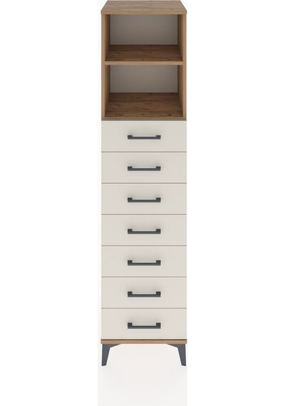Hyperion Dolap 2 Raflı 7 Çekmeceli 44x44x182 Çam-aytaşı Atlas Çam
