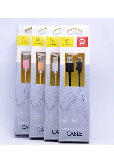 Gold Metal Manyetic Uçlu Lightning Usb Kablo