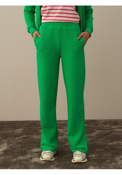 Xint Yeşil Regular Fit Pamuklu Sweat Pantolon 470429