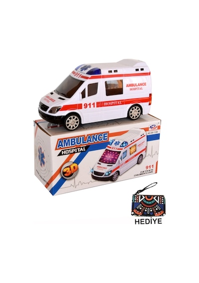 AMBULANS OYUNCAK SESLİ IŞIKLI ÇARP DÖN
