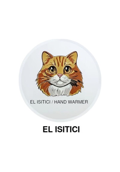 Sıa Kahverengi Kedi Cep Sobası,el Isıtıcı,sıcak Su Torbası Pvc 10x9,5cm Çok Renkli