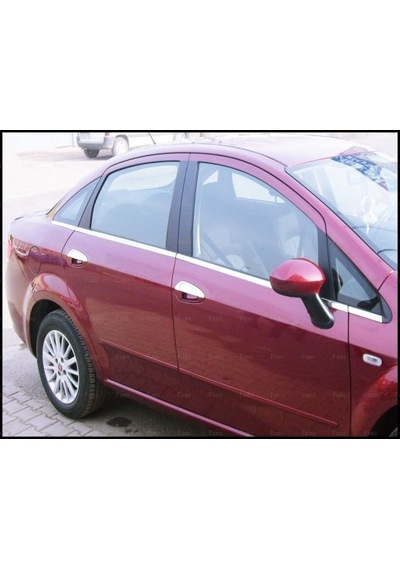 S-Dizayn  Fiat Linea Krom Cam Çıtası 8 Prç. 2007 ve Üzeri