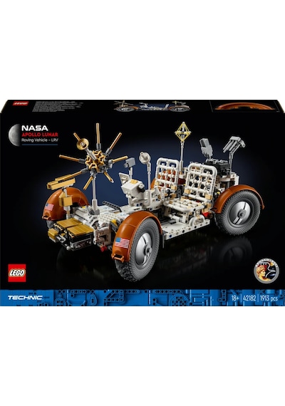 LEGO® Technic NASA Apollo Ay Taşıtı – LRV 42182 - Yetişkinler için Uzay Aracı Yapım Seti (1913 Parça)