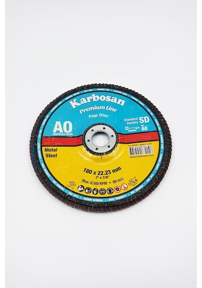 Taş Flap Disk 180 Mm 60 Kum Karbosan