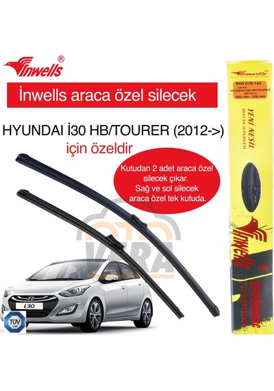 Hyundaı İ30 Hb/Tourer 2012- İnwells Araca Özel Silecek Takımı