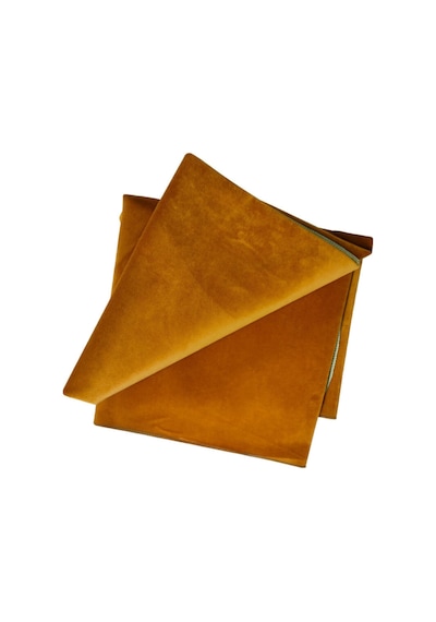 Okey Oyun Masa Örtüsü Kadife 140x140 Koyu Sarısı