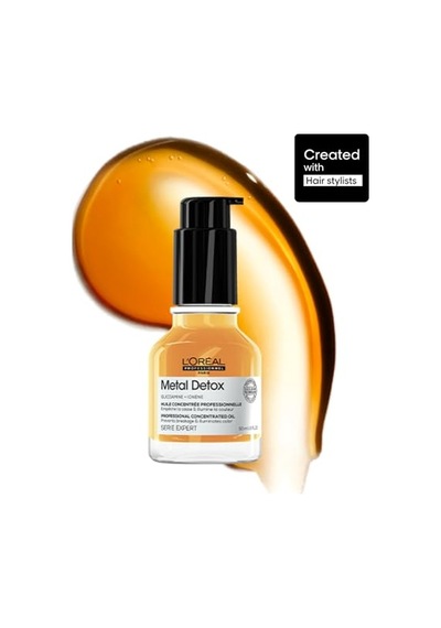 L'oréal Professionnel Serie Expert Metal Detox Oil Konsantre Saç Bakım Yağı 50 Ml - Parlaklık Ve Kırılma Karşıtı Bakım