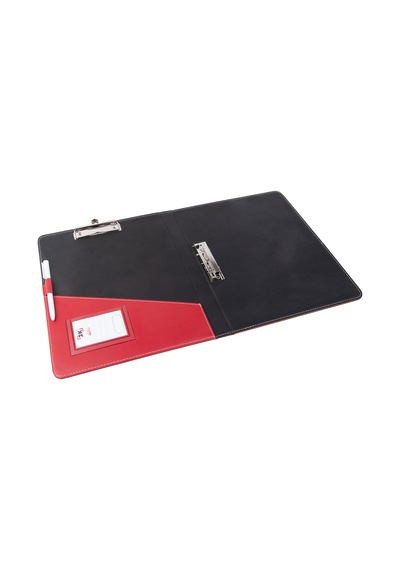 Evrak Sunum Tanıtım Firma Klasörü Sekreterlik A4 150 Yaprak Kapasiteli Ring Binder File Vegan 26,5x32 Cm. Kırmızı