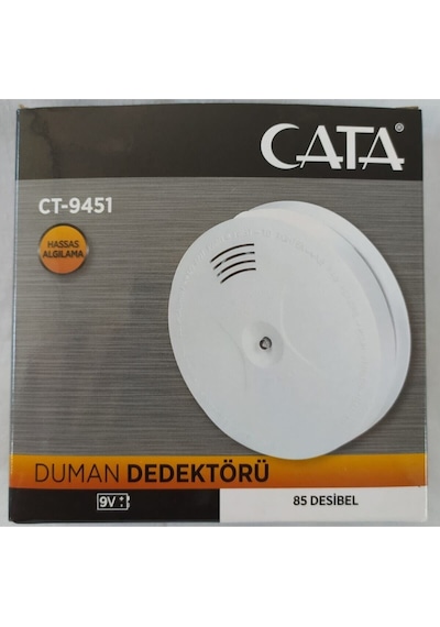 Cata CT-9451 Duman Dedektörü + Panko 9V Pil